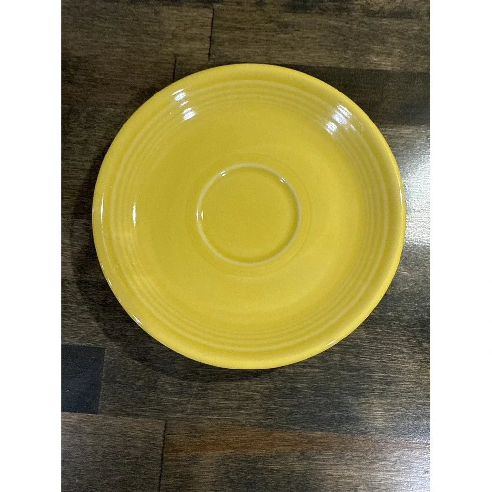 Fiestaware Fiesta Sunflower Yellow‎ Cup and Saucer Set Homer Laughlin